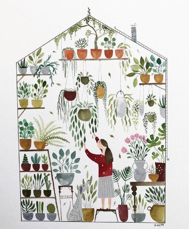 绘画作品欣赏_插画师_Kristina Kemenikova