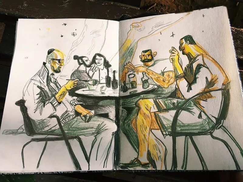 速写作品欣赏_俄罗斯插画师_Katerina Voronina