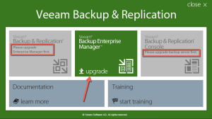 1 - Veeam Backup and Replication Installer Spash