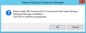 2 - Veeam install pre-req