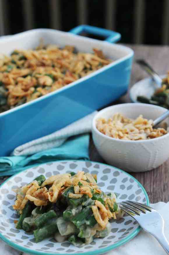 fried dandelions // green bean casserole