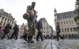Bootson the ground. A Bruxelles.