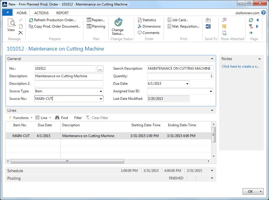 Maintenance-Production-Order-Dynamics-NAV