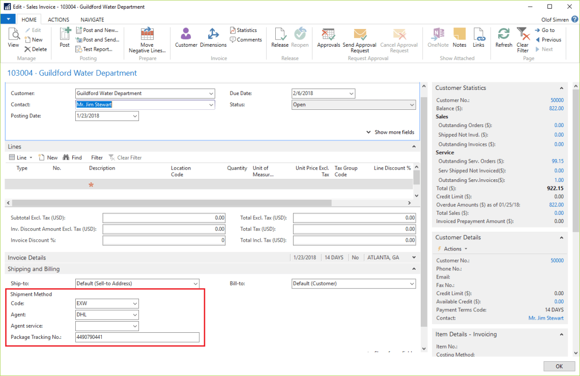 package-tracking-number-sales-invoices-dynamics-nav-2017