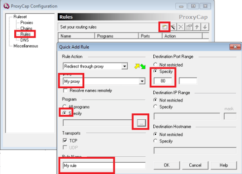 Add Routing Rules to HTTP Proxy Server