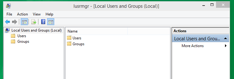 Local User Manager