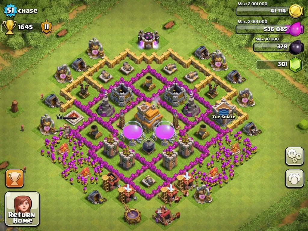 Top 10 Clash Of Clans Town Hall Level 7 Defense Base Design
