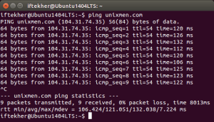 PingUbuntuunixmen01