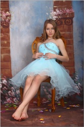 TeenModeling Hanna - Blue Formal Dress - x113