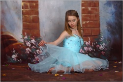 TeenModeling Hanna - Blue Formal Dress - x113