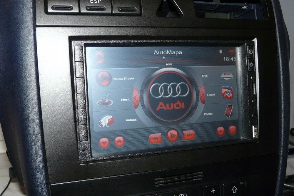 NIEŚCIERALNY KOSZ 2 DIN AUDI A3 S3 8L LIFT Komplet 7599219194