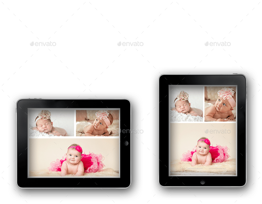 iPad & Tablet Baby Photo Album by crew55design GraphicRiver