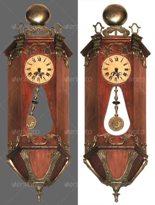 Antique pendulum clock GraphicRiver