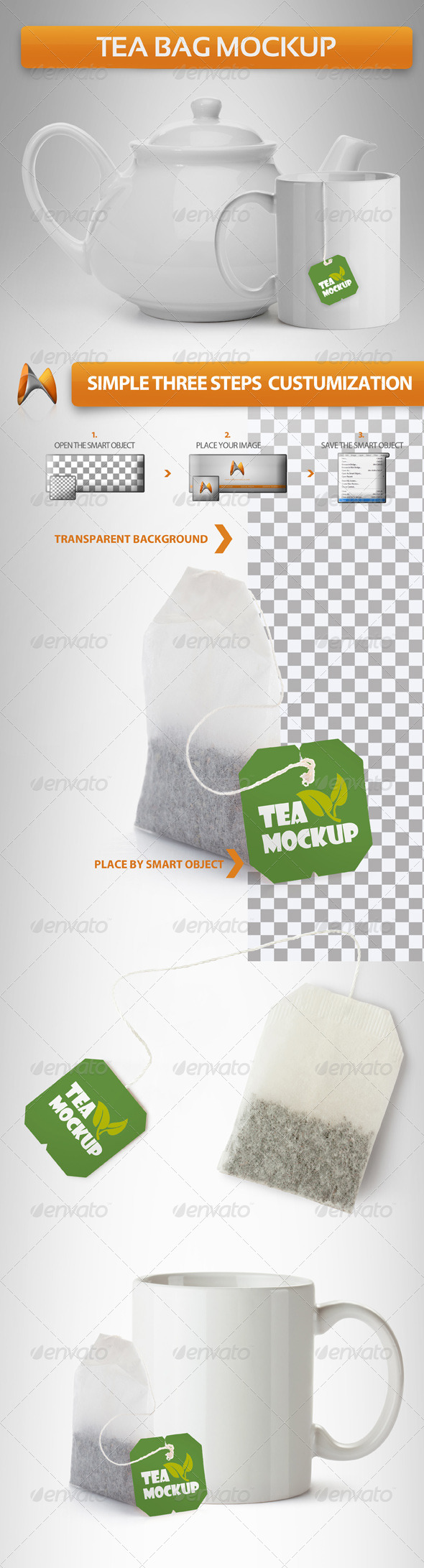 Tea Bag Mockup GraphicRiver