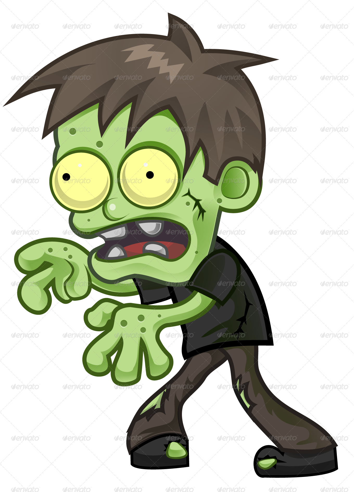 Cartoon Zombie by pasilan GraphicRiver