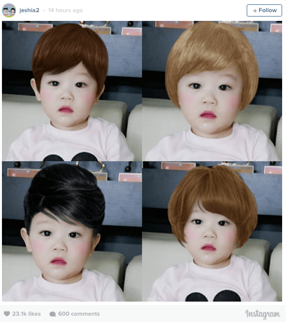 Daebak Gets 7 Girly Makeovers on Instagram Soompi