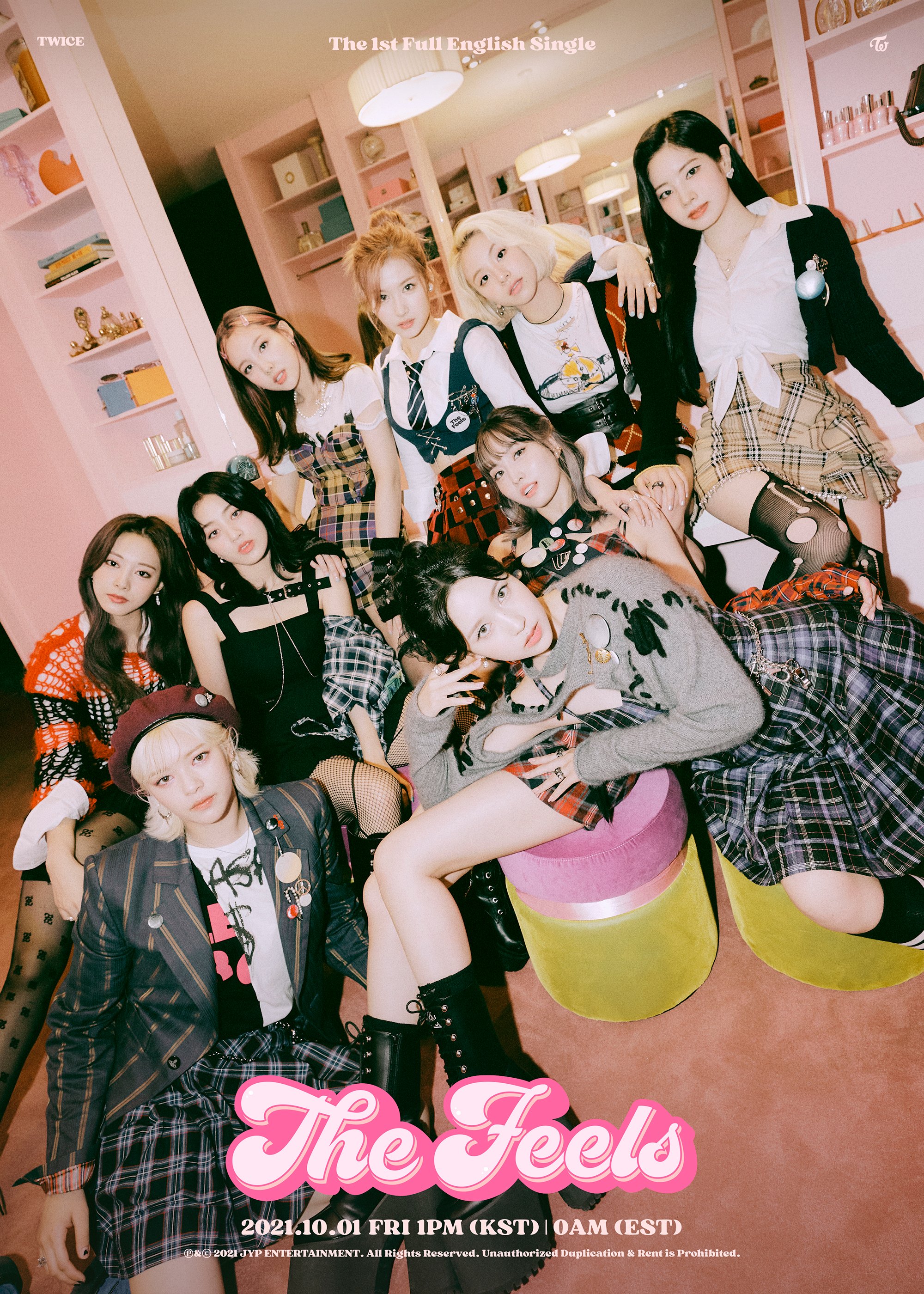 Update TWICE Briefly Previews 1st English Single “The Feels” With