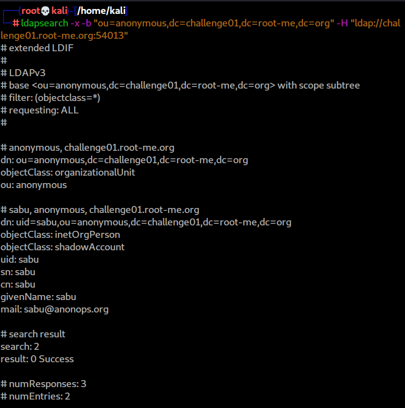 LDAP Null Bind Tulio Cruvinel Gomes 0xNymerio
