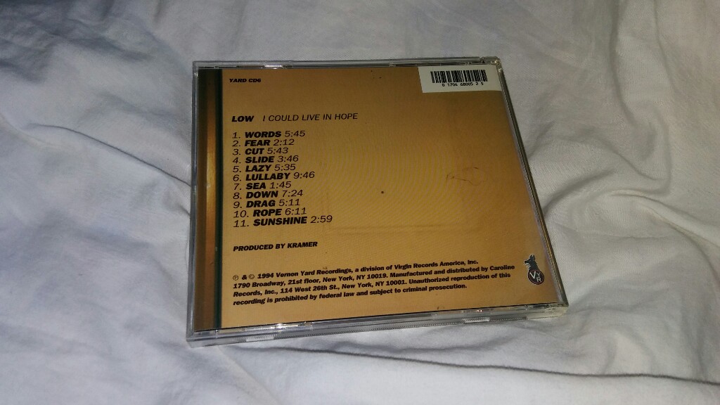 Low I could live in hope 1994 UNIKAT CD 7205748635 oficjalne