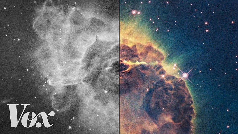 Video How scientists colorize pictures of space captured with the