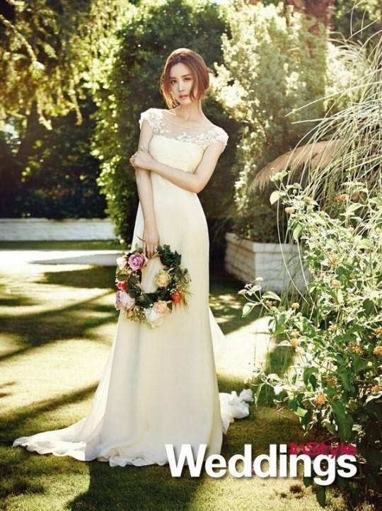 Lee Da Hae Flaunts Her SLine for Instyle Weddings Soompi