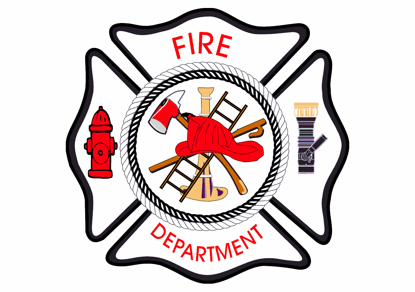 Glass Art Fire department emblem Art & Collectibles