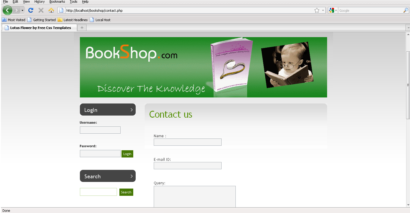 Online Book Store PHP Project Report 1000 Projects