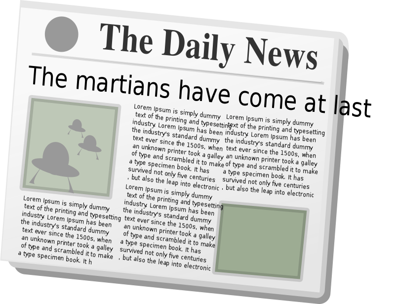 Newspaper Clip Art Background