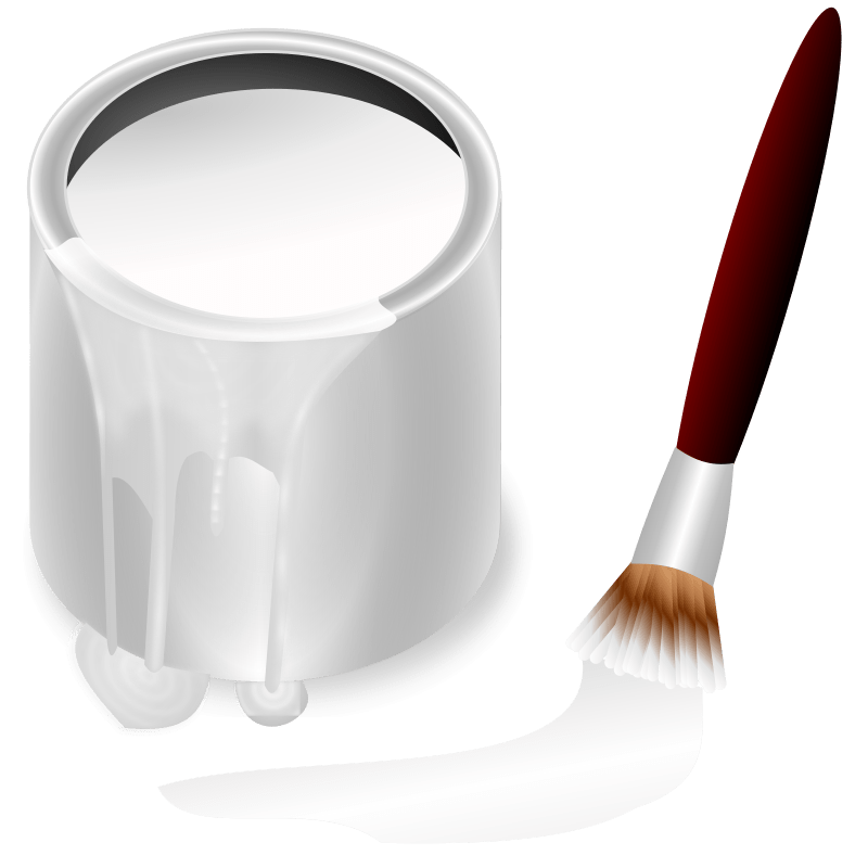 Free Clipart Color bucket white frankes