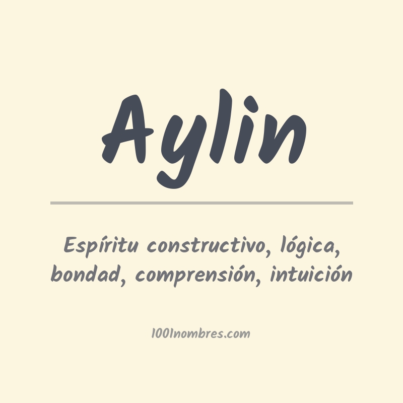 Significado del nombre Aylin
