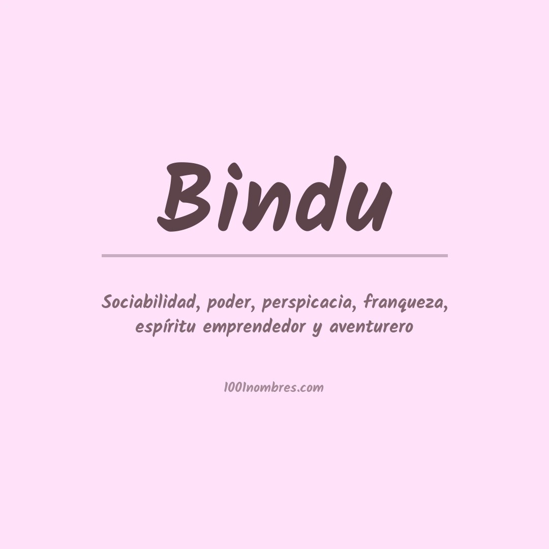 Significado del nombre Bindu