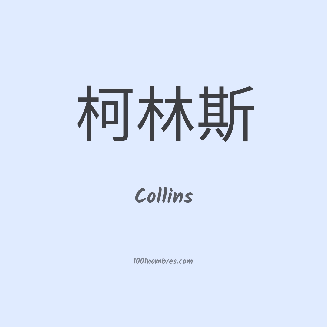 Significado del nombre Collins