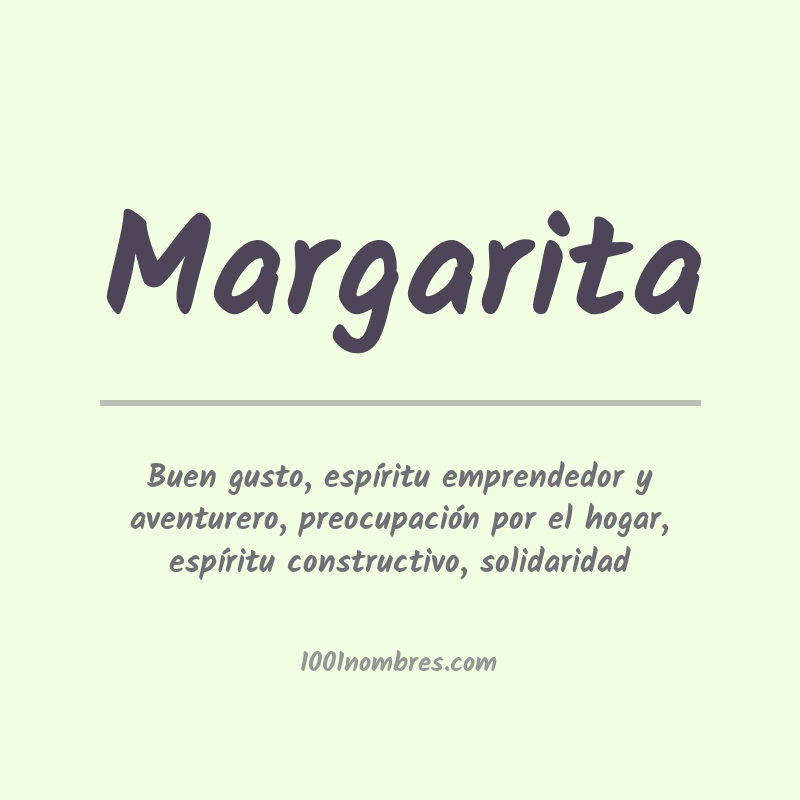 Significado del nombre Margarita