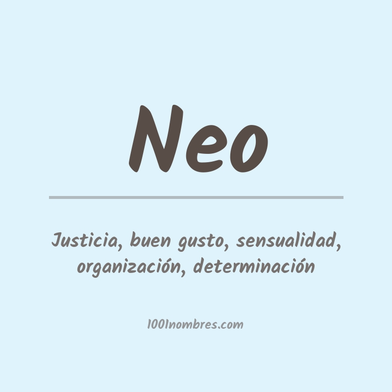 Significado del nombre Neo