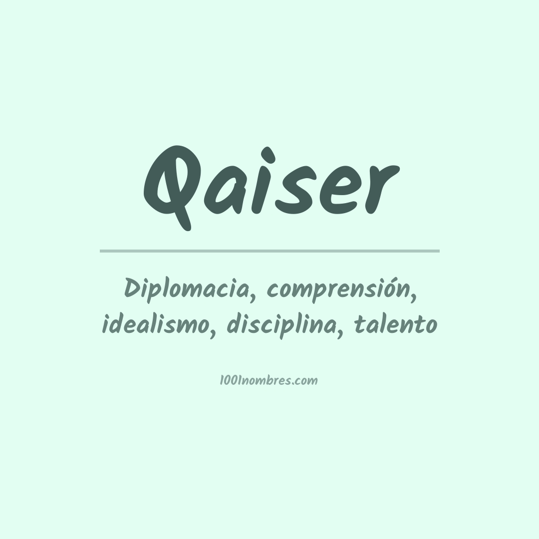 Significado del nombre Qaiser