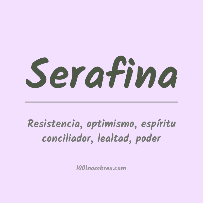 Significado del nombre Serafina