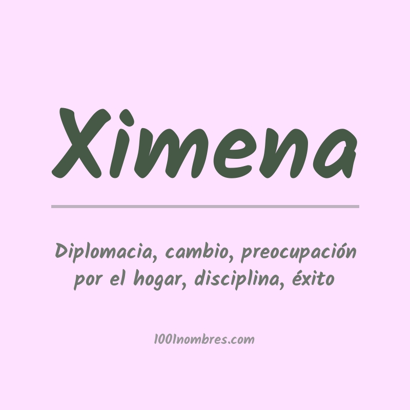 Significado del nombre Ximena