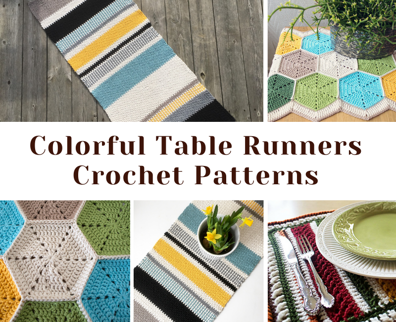 Colorful Table Runners Free Crochet Patterns