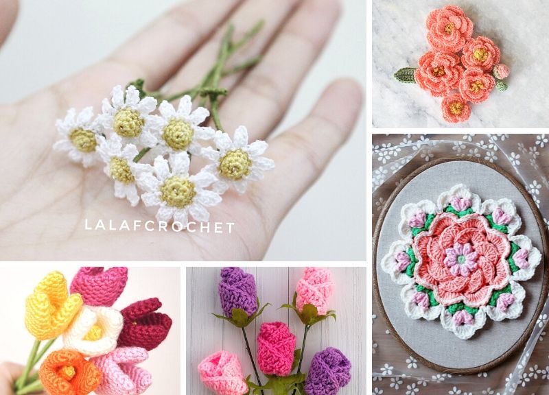 Free Crochet Flowers For Hats Best Flower Site