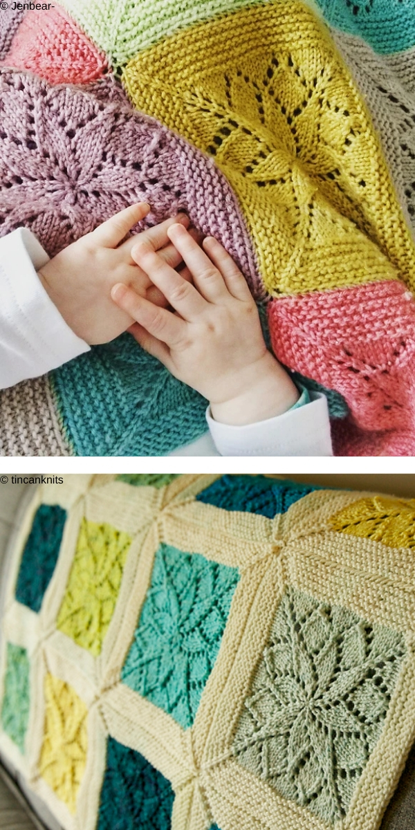 9 Patchwork Squares Blankets Knitting Patterns for Relaxation
