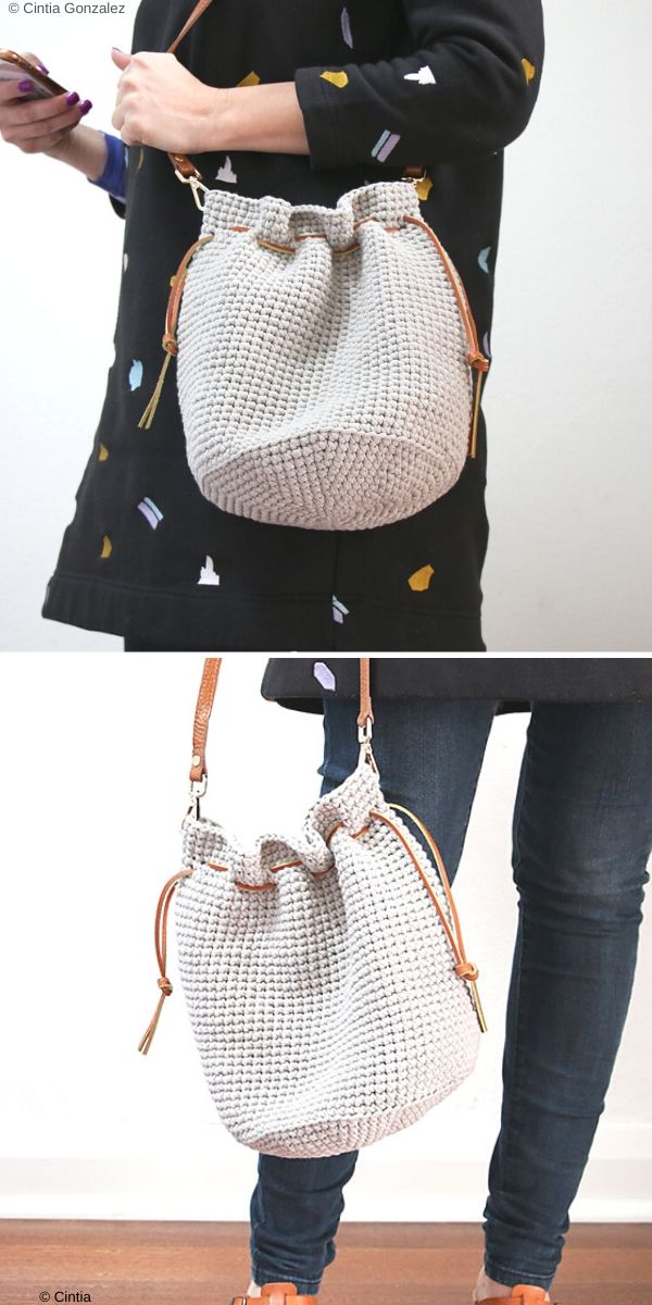 Crochet Drawstring Bag Ideas and Patterns 1001 Patterns