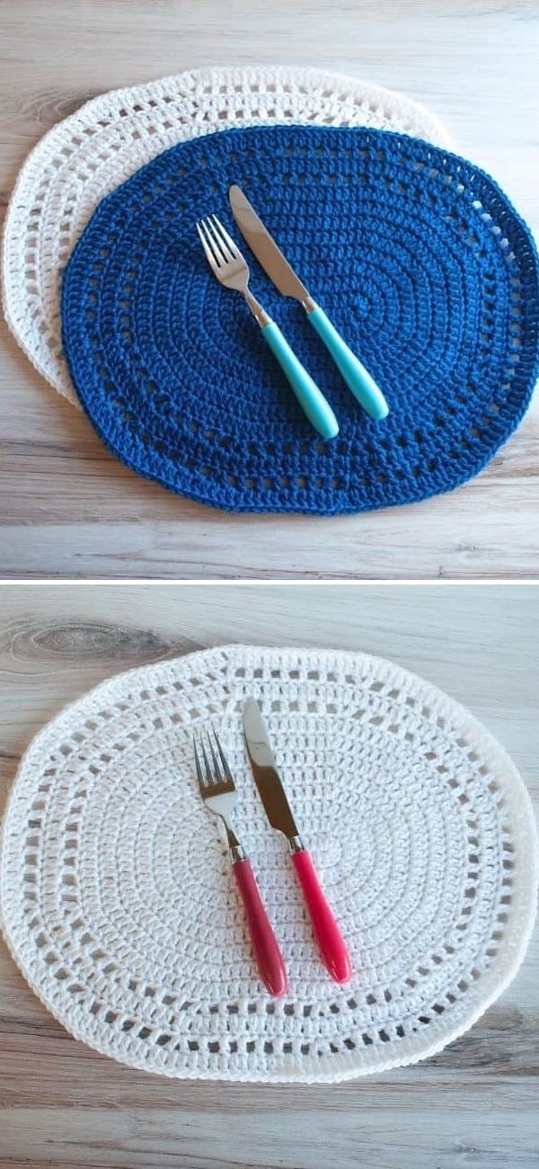 Cheerful Colorful Crochet Placemats 1001 Patterns