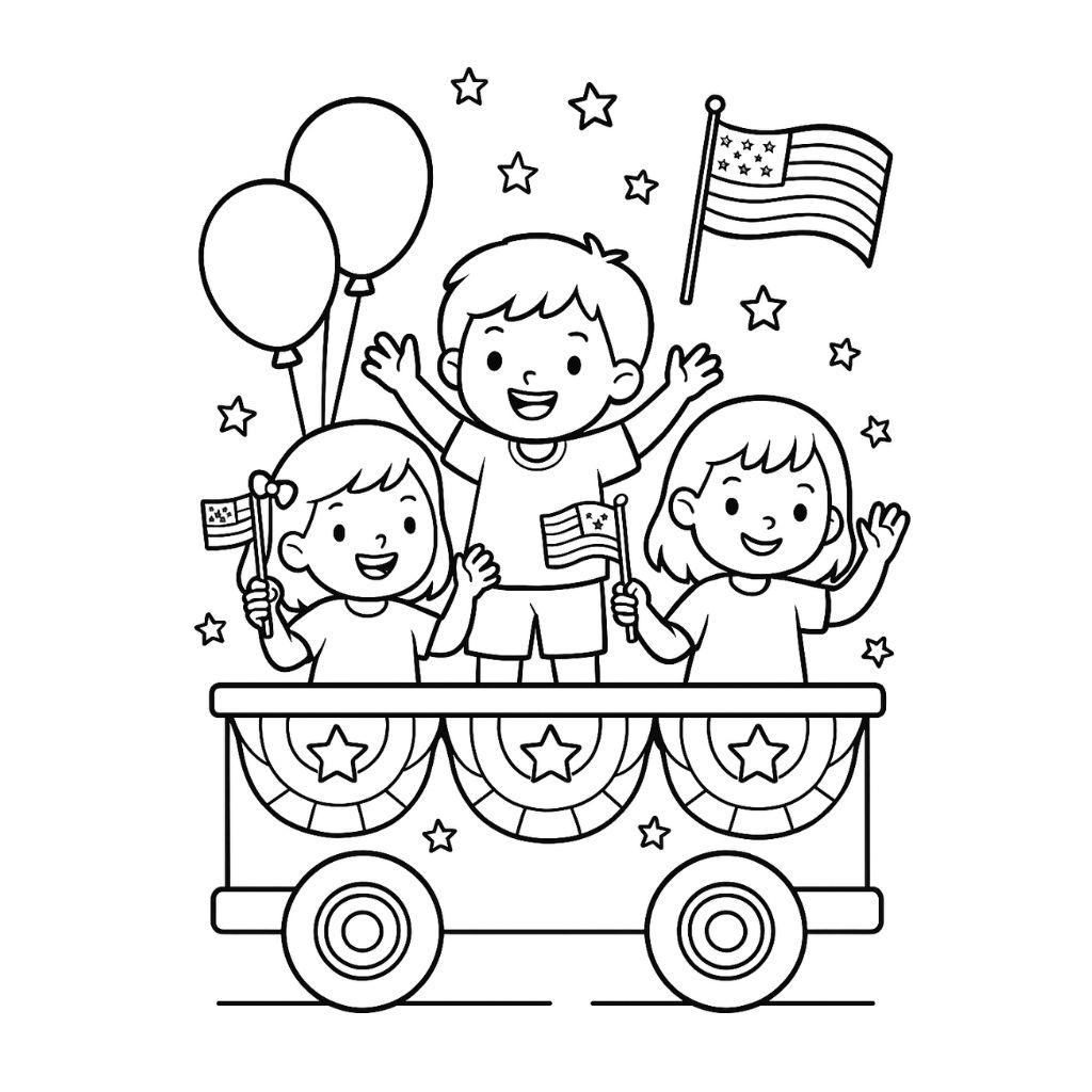 Free Printable 4th of July Coloring Pages for Kids (15 FullSize Designs)