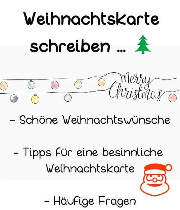 WEIHNACHTSKARTE SCHREIBEN Wünsche Tipps Formulierungen