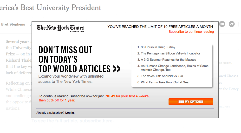 Trick to Bypass Nytimes Paywall for Free