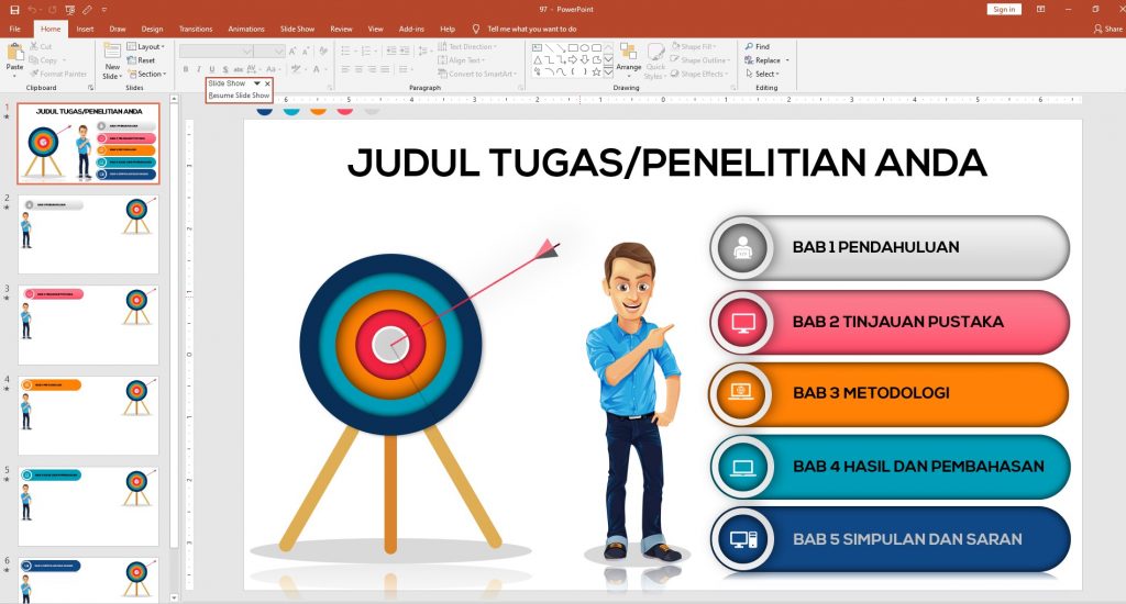 Membuat presentasi yang menarik untuk skipsi thesis dan