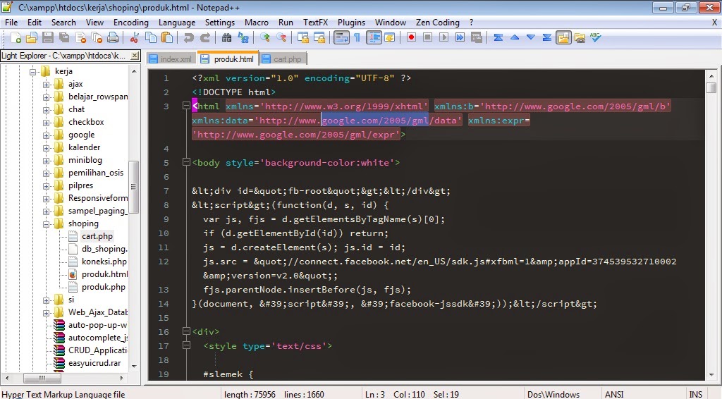 Belajar dasar HTML (Aplikasi Code Editor Visual Studio dan