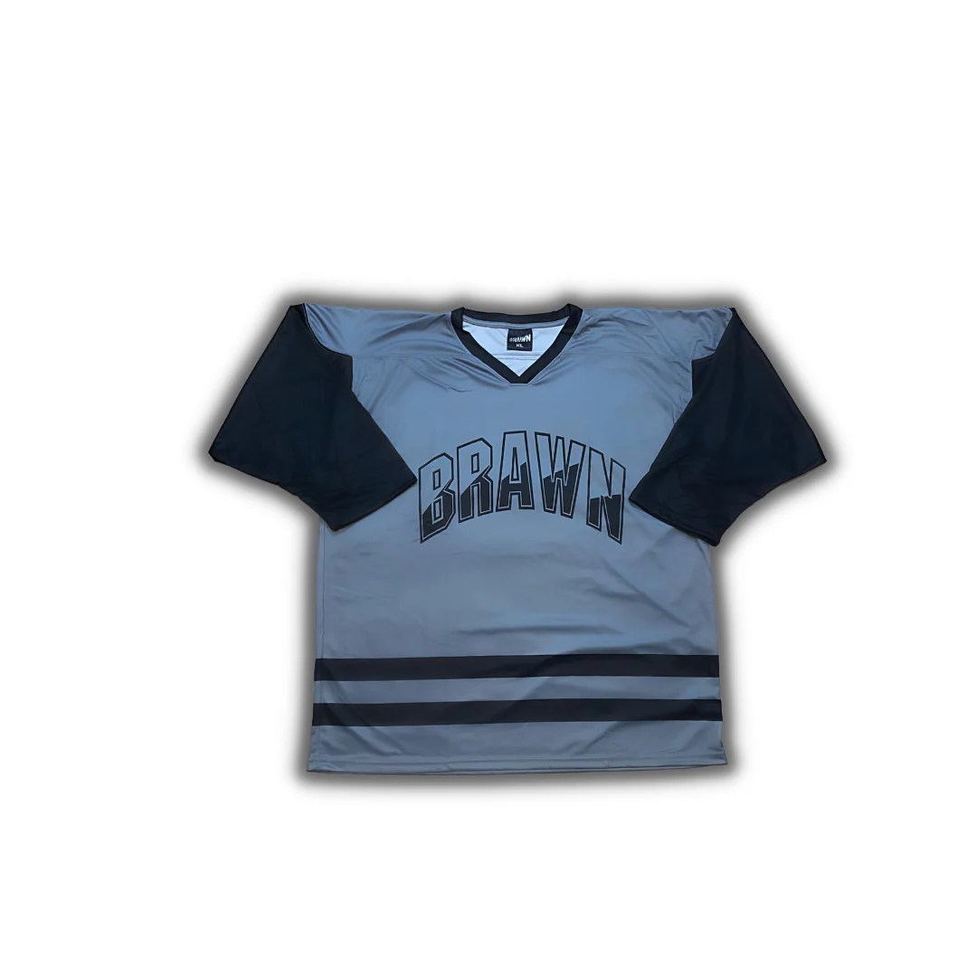Half/Half Brawn Hockey Jersey in Grey 100 Brawn