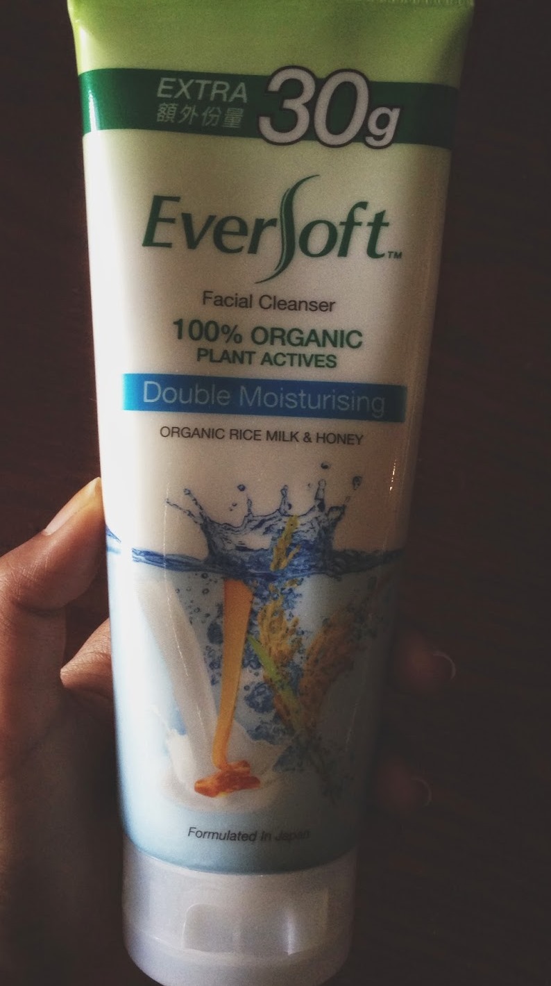 Eversoft Double Moisturizing Facial Cleanser With Organic Rice Milk