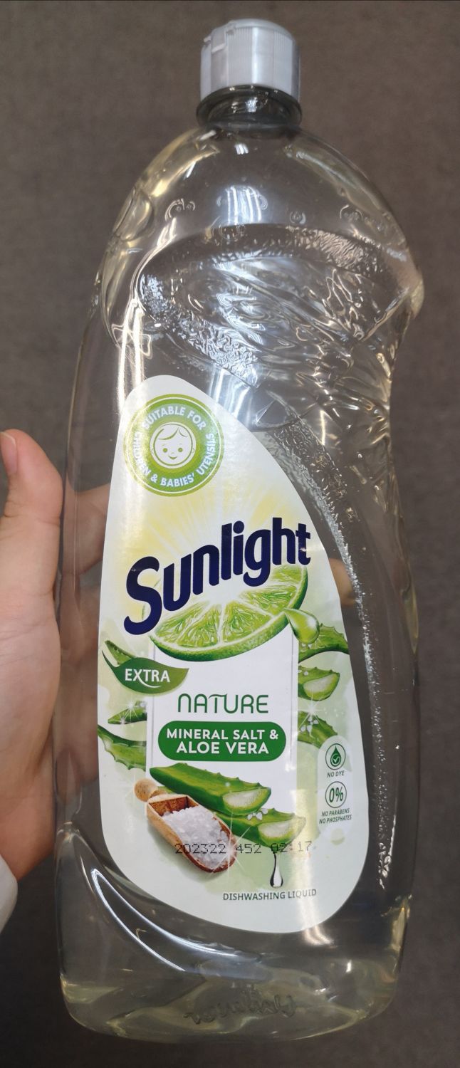 Sunlight Extra Nature Mineral Salt & Aloe Vera Dishwashing Liquid (2024